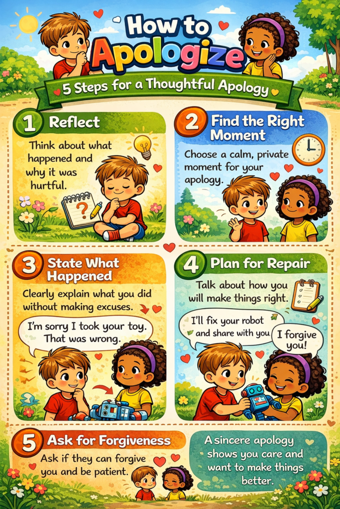 Five steps to an apology - Manners Matter Now