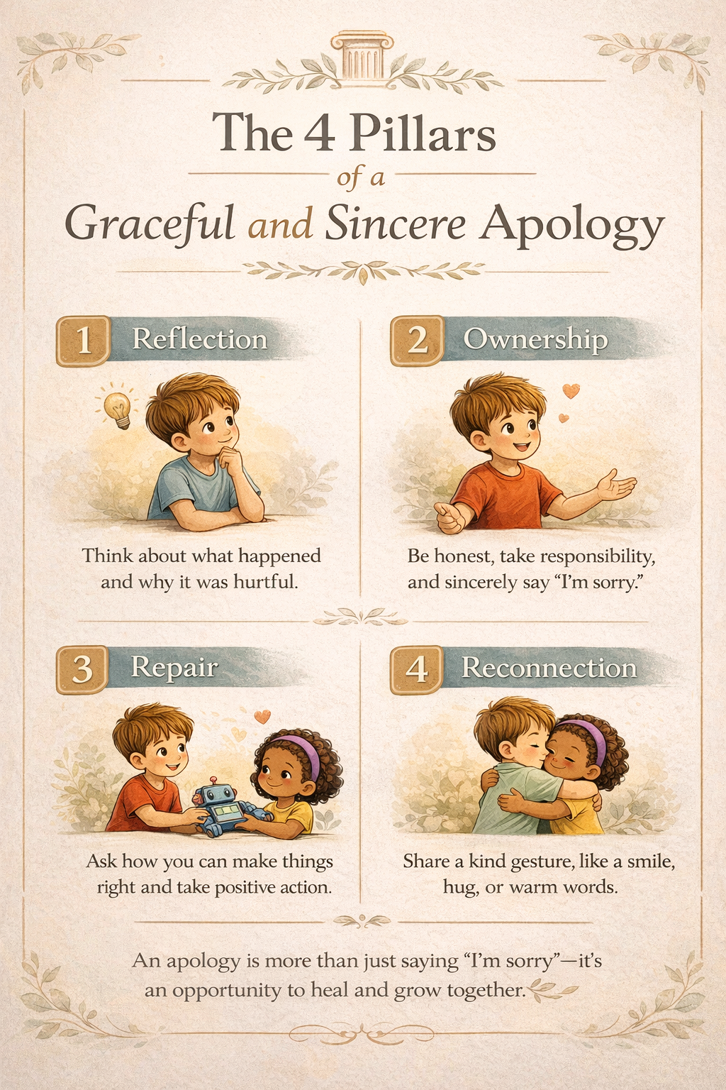 The 4 Pil - Manners Matter Now sincere apology