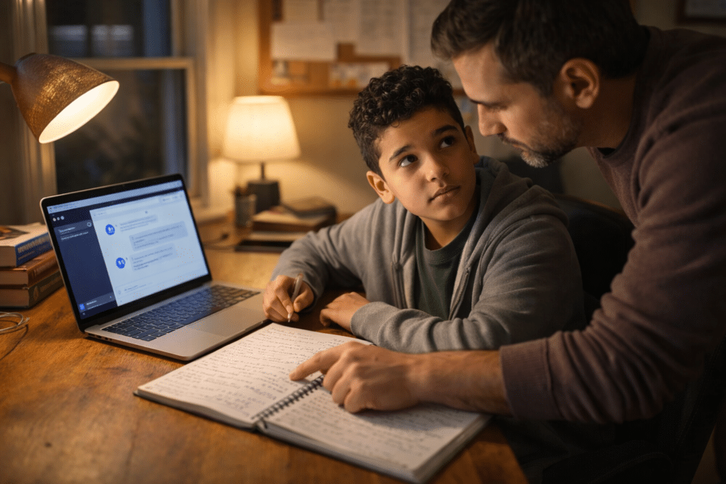 Studying together - Manners Matter Now AI Homework Ethics